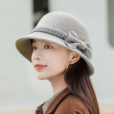 Gorro de Lana con Moño para Mujer - Estilo Elegante y Cálido - Image 9