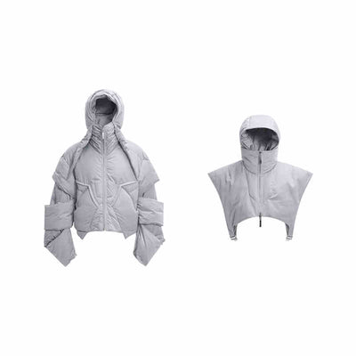 Chaqueta Acolchada Desmontable Space Pilot 90 Plumón de Pato Blanco para Niños - Image 5
