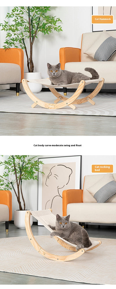 Cama Hamaca Plegable para Gatos - Nido de Madera Maciza - Image 14