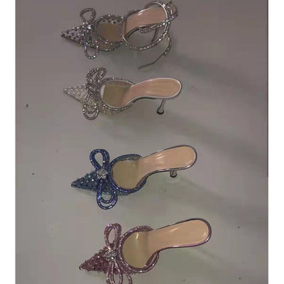 Pantuflas Stiletto Elegantes de Malla Abierta Talla Grande - Image 2