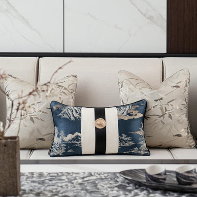 Funda de Almohada Decorativa para Sala de Estar Estilo Asiático - Image 3