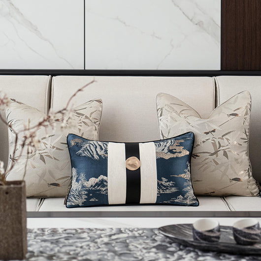 Funda de Almohada Decorativa para Sala de Estar Estilo Asiático - Image 3