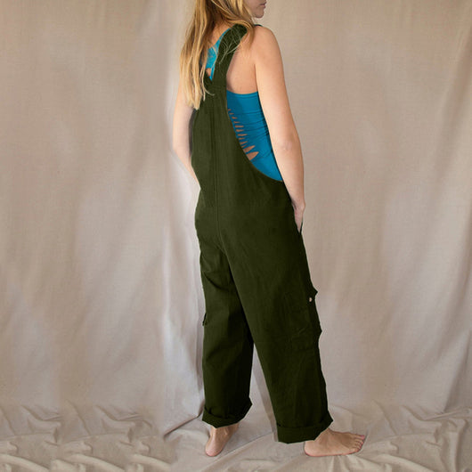 Overol Cargo Multibolsillos para Mujer - Estilo Casual - Image 8