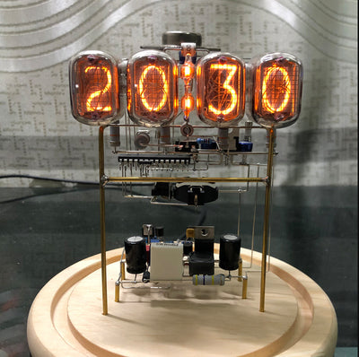 Reloj de Tubo Neón Retro - Adorno DIY para Escritorio - Image 9