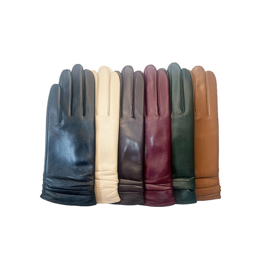 Guantes de Piel de Oveja para Mujer con Pantalla Táctil - Image 2