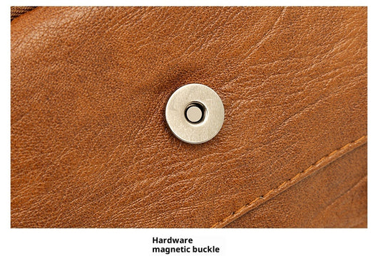 Bolsa Crossbody de Cuero Suave Multibolsillos Versátil - Image 18