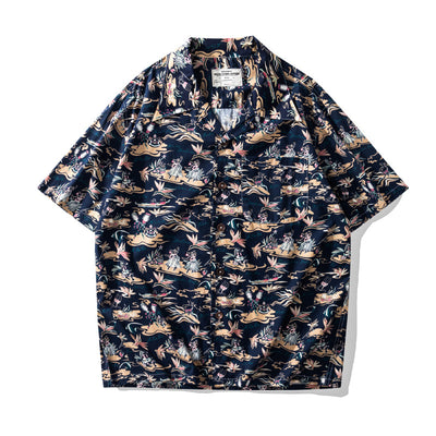 Camisa Hawaiana Cuello Cubano Floral - Image 5