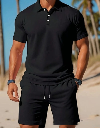 Conjunto Playero Hombre Mesh Respirable - Camisa y Shorts Deportivos Verano - Image 6