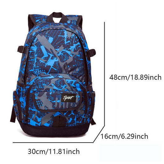 Mochila de Nylon Clásica de Gran Capacidad para Viajes y Escuela - Image 2