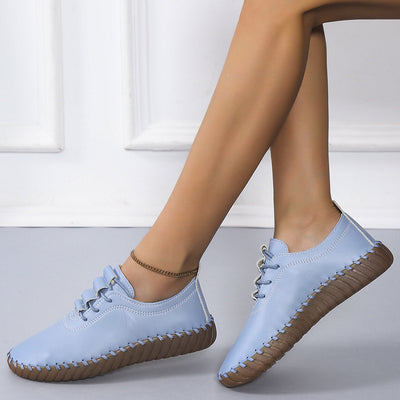 Zapatos Planos Cómodos para Mujer con Cordones y Punta Redonda - Image 11