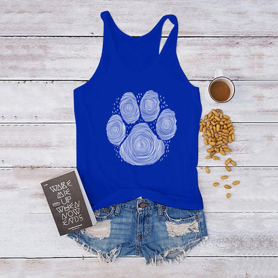 Chaleco Estampado Huella de Perro para Mujer - Diseño Divertido Verano - Image 10