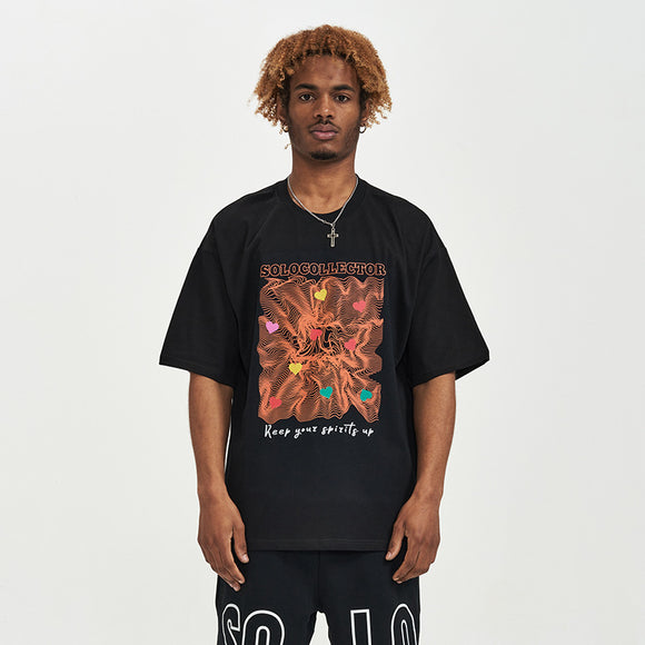 Camiseta Estampada Digital de Manga Corta para Hombre