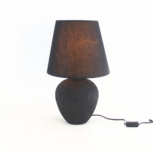Lámpara de Mesa Artesanal de Madera | Diseño Sereno y Minimalista - Image 3