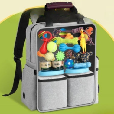 Set de Vajilla Portátil para Mascotas - Bolsa Grande de Viaje