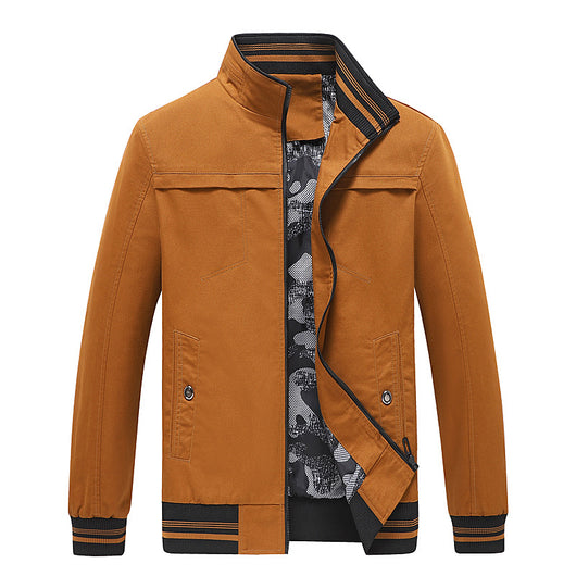 Chaqueta Casual de Algodón con Cuello Mao para Hombre - Image 9