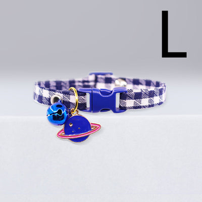 Collar Cuadriculado para Gatos con Campana - Image 3