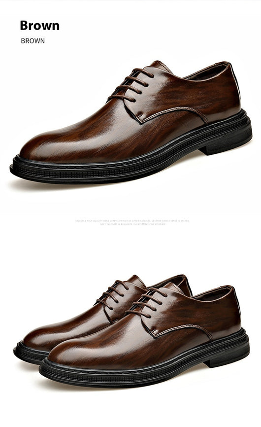 Zapatos de Cuero para Hombre - Elegancia Formal para Bodas y Eventos - Image 7