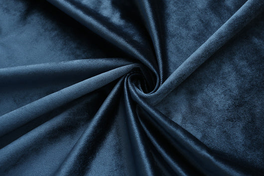 Close-up of draped purple Italian velvet fabric with soft folds and a subtle sheen, suitable for curtains. - Image 3