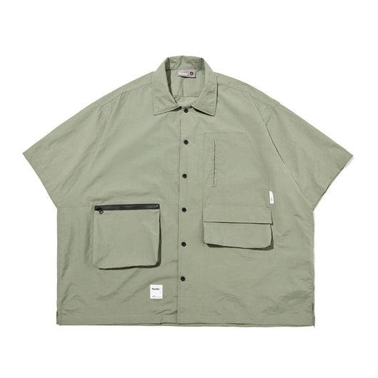 Camisa de Trabajo Japonesa Manga Corta para Hombre - Image 5