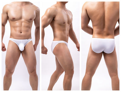 Calzoncillos de Seda de Hielo para Hombre Cintura Baja Color Sólido - Image 20
