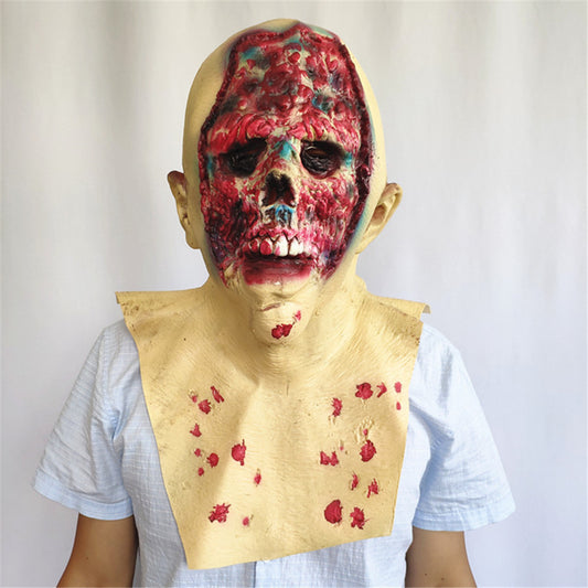 Máscara de Látex Rostro Descompuesto - Disfraz de Terror Tyrant