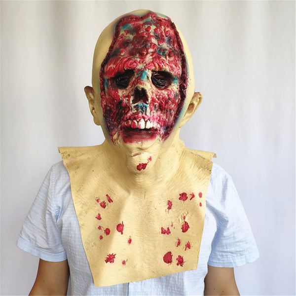 Máscara de Látex Rostro Descompuesto - Disfraz de Terror Tyrant