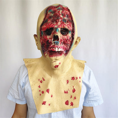 Máscara de Látex Rostro Descompuesto - Disfraz de Terror Tyrant