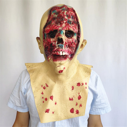 Máscara de Látex Rostro Descompuesto - Disfraz de Terror Tyrant