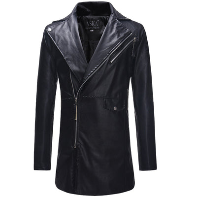 Abrigo de Cadenas y Solapas Grandes para Hombre - Otoño e Invierno - Image 12