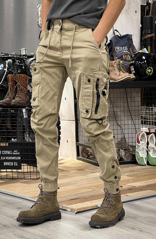 Pantalones Tácticos Casual de Pierna Recta para Hombre con Puños Ajustables - Image 22