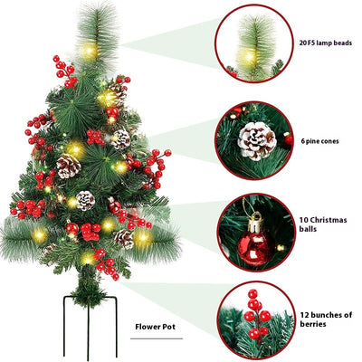 Árbol de Navidad Solar LED para Jardín y Patio - Image 8