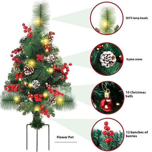 Árbol de Navidad Solar LED para Jardín y Patio - Image 8