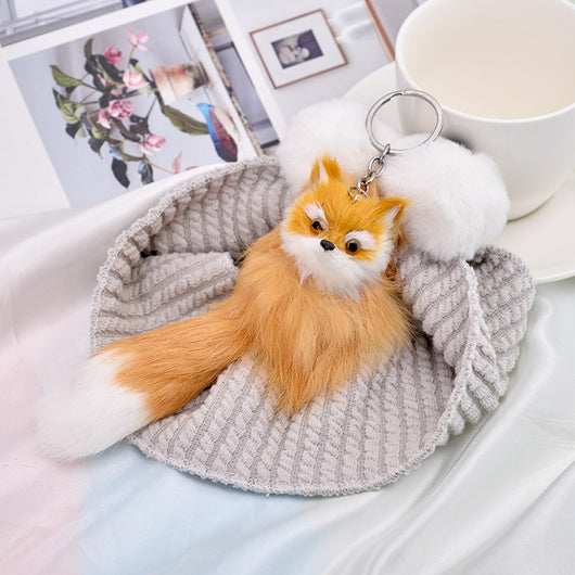 Llavero Peluche Zorro Coreano Adorable - Image 5