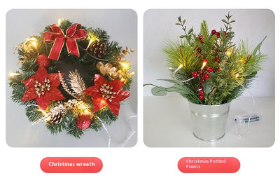 Árbol Navideño Miniatura PVC con Luces LED para Escritorio - Image 22
