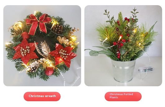 Árbol Navideño Miniatura PVC con Luces LED para Escritorio - Image 22
