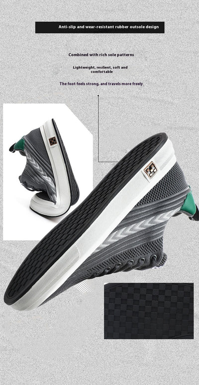 Zapatillas Deportivas Tejidas con Alzas Invisibles para Hombre - Image 12