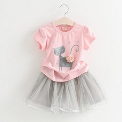 Conjunto de Dos Piezas Falda Corta Estilo Cartoon Niña Fashion - Image 18