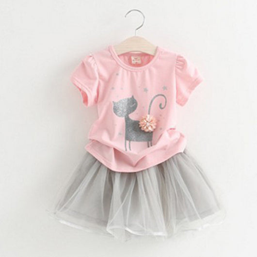 Conjunto de Dos Piezas Falda Corta Estilo Cartoon Niña Fashion - Image 18