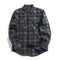 Camisa Casual Retro Gruesa Talla Grande Manga Larga para Hombre