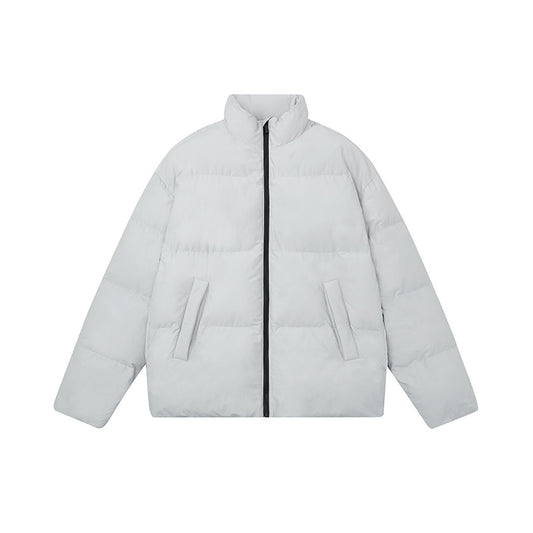 Chaqueta de Plumas de Pato Blanco para Hombre con Cuello de Pie - Image 2