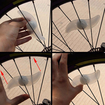Lámpara de Rayos para Bicicleta con Diseño de Hoja de Sauce - Image 21