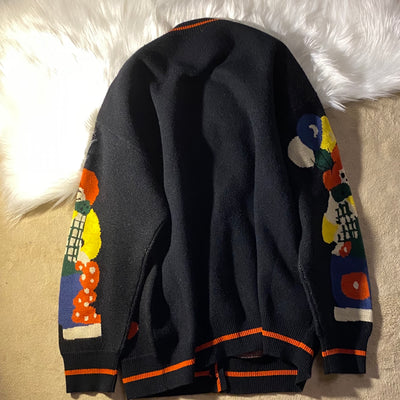 Cardigan Retro Cuento de Hadas - Estilo Clown Vintage Americano - Image 5