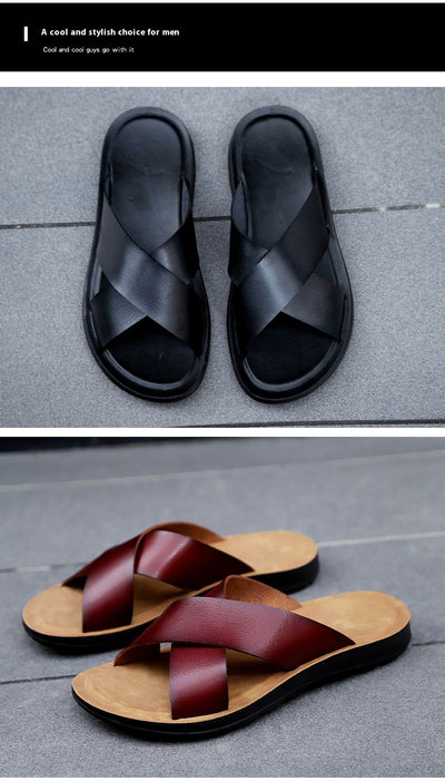 Sandalias Cómodas Extragrandes para Hombre - Calzado de Playa y Exterior - Image 14