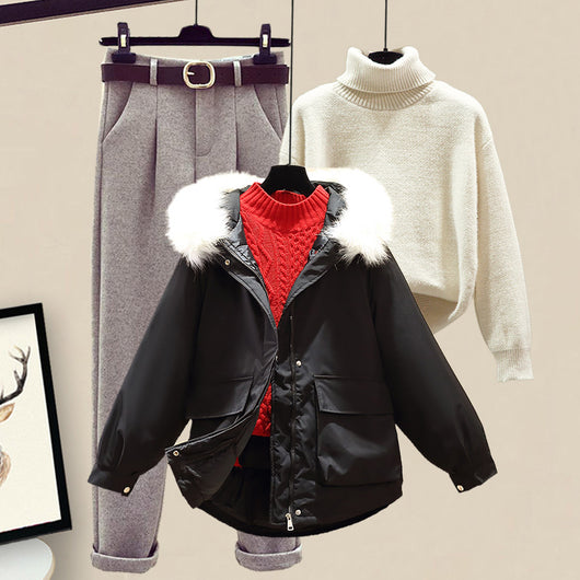 Conjunto de Sudadera Acolchada de Algodón para Mujer - Image 30