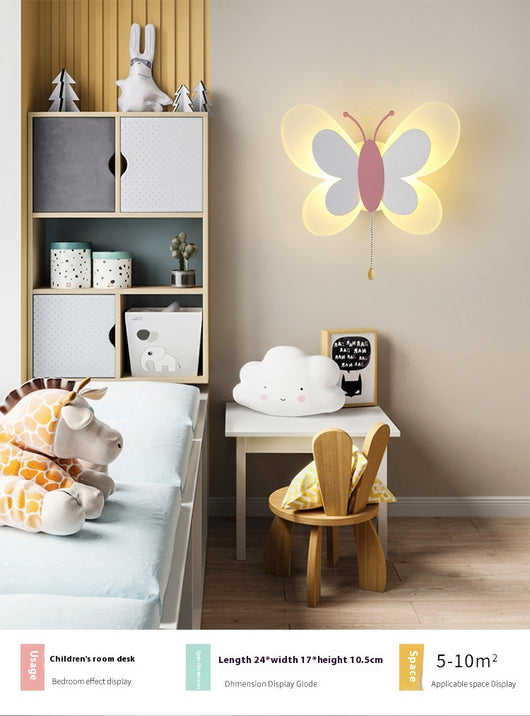 Lámpara de Pared Mariposa Infantil - Luz LED para Dormitorio Niños - Image 12