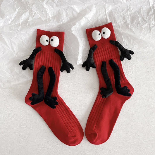 Calcetines Cortos de Algodón Puro con Muñeca Adorable - Diseño para Parejas - Image 14
