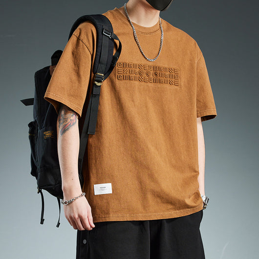 Playera Oversize Pesada de Manga Corta para Hombre - Image 3