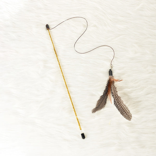 Juguete Interactivo de Plumas para Gatos y Perros
