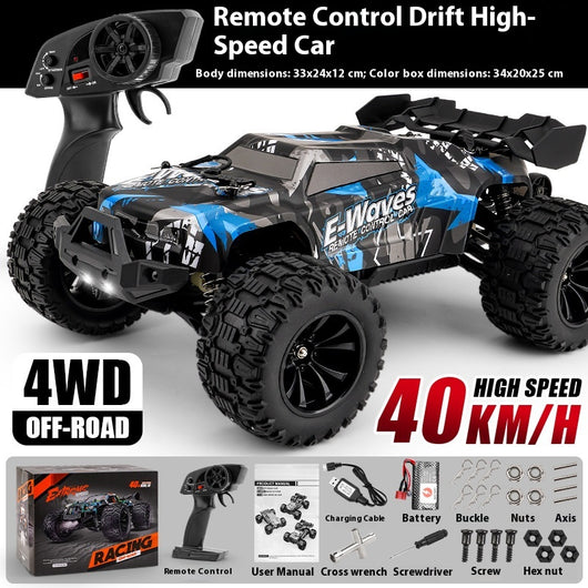 Auto Control Remoto 4x4 Todoterreno de Alta Velocidad con Ruedas Grandes - Image 6