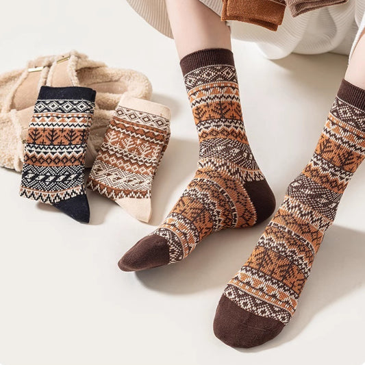 Calcetines Étnicos Retro Desodorizantes para Mujer